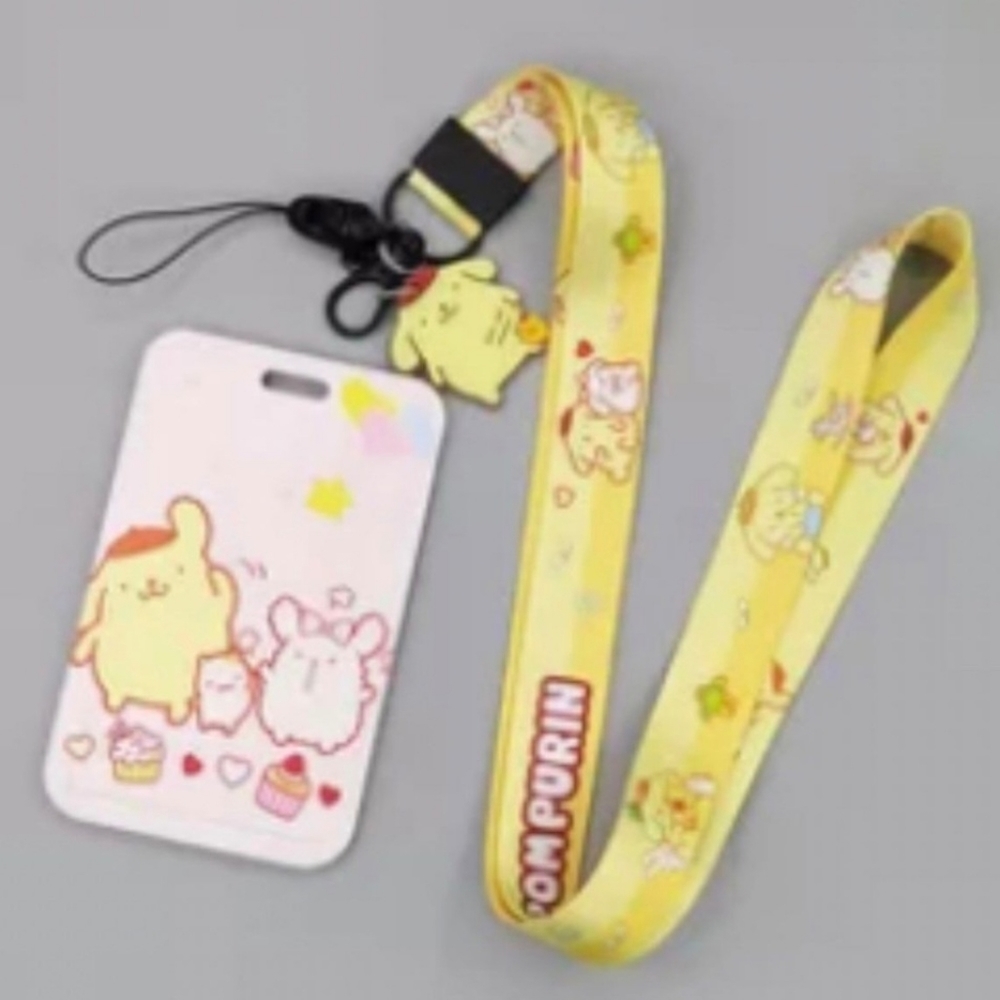 Hello Kitty Pompompurin Lanyard